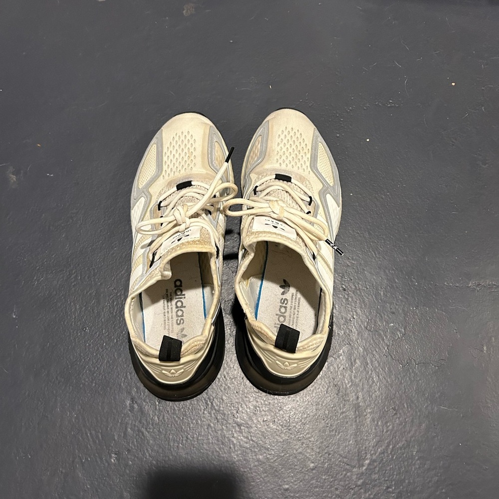 adidas Athletic Shoes in Cream and Gray - Picture 2 of 10